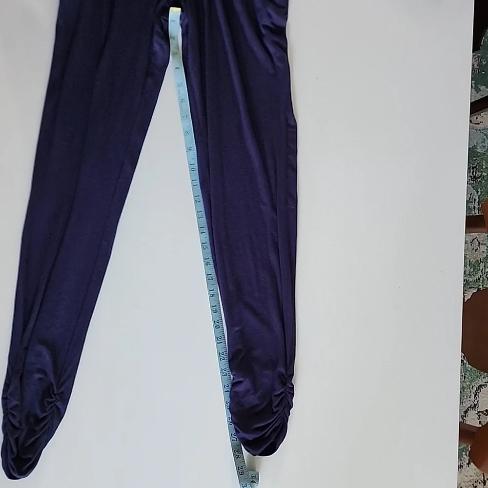 Navy Blue One Shoulder Jersey Jumpsuit - Picture 8 of 8